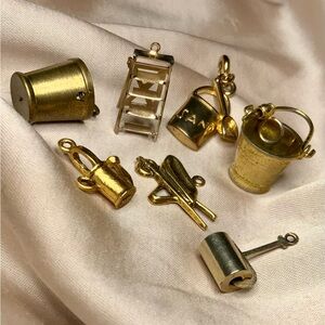 Lot of Vintage Gold Tone Charms/Pendants